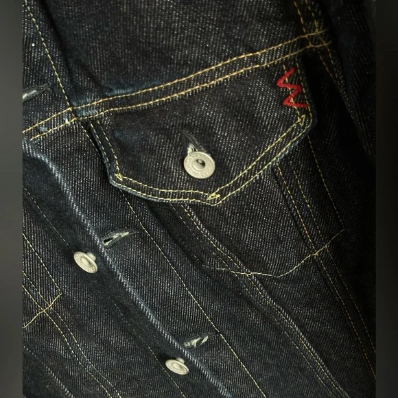 Iron Heart Heavy Weight 21oz Type III Denim Jacket - Dark Indigo - Picture 5 of 10